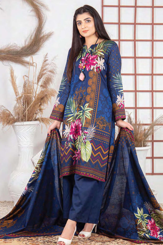 Five Star Unstitched 3 Piece  Printed Lawn Collection'2022-D-02