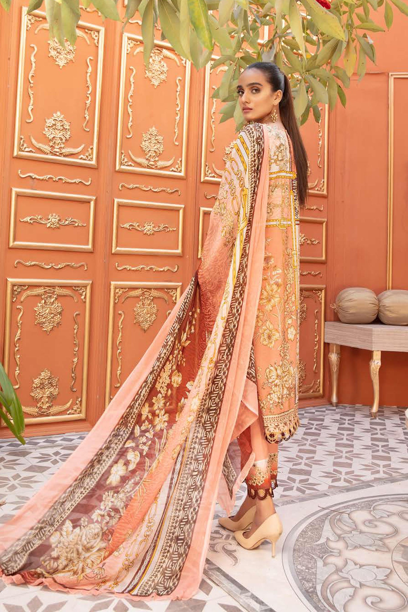 Maleeha by Shaista Unstitched 3 Piece Lawn Collection'2022-MS-233