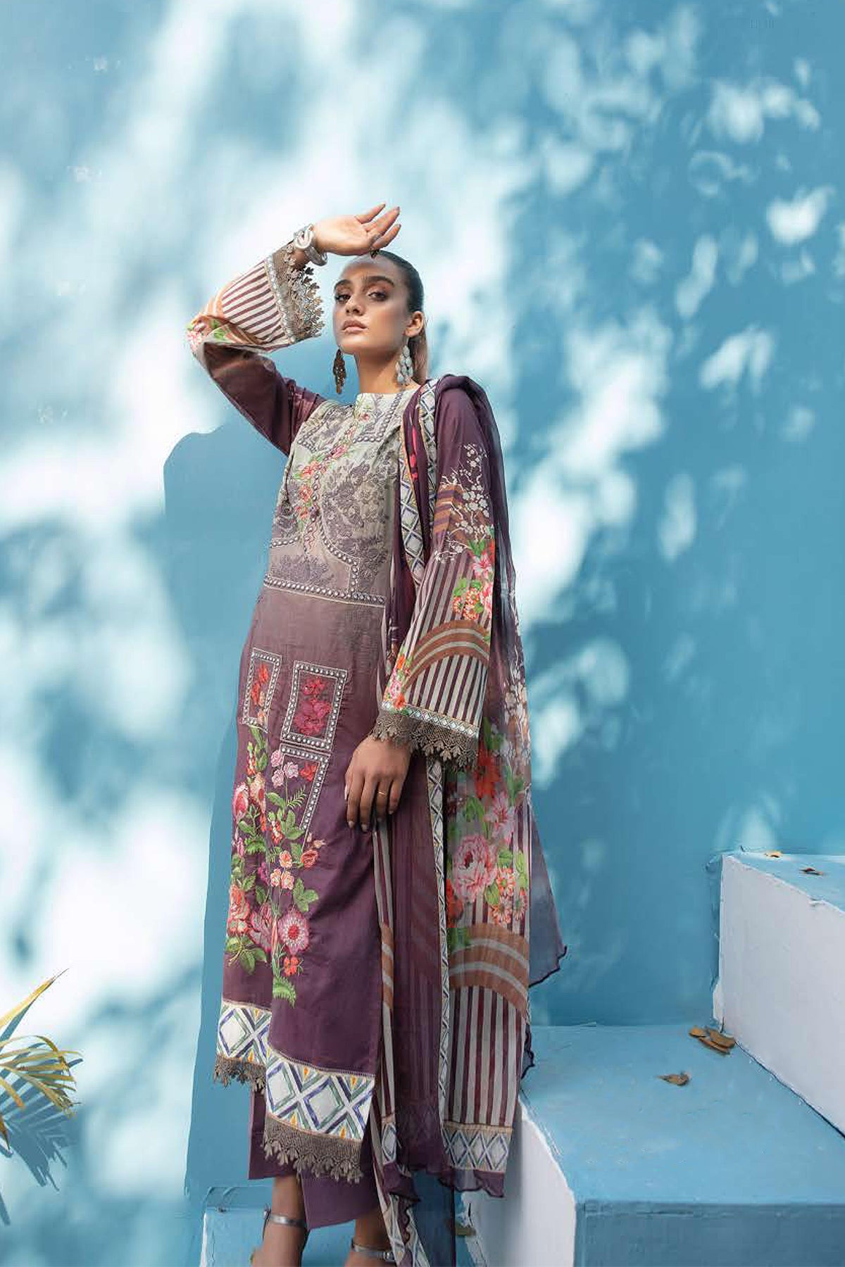 Maleeha by Shaista Unstitched 3 Piece Lawn Collection'2022-MS-234