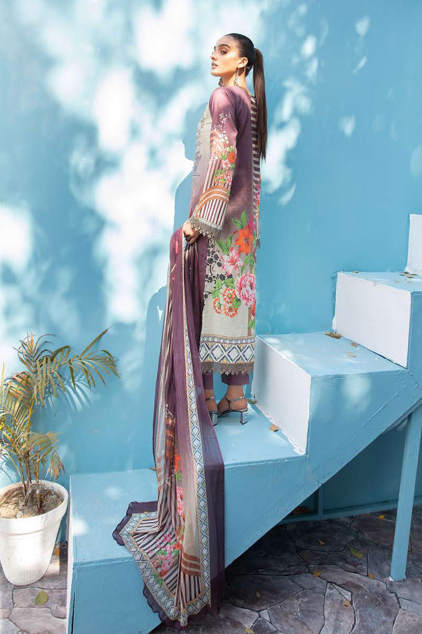 Maleeha by Shaista Unstitched 3 Piece Lawn Collection'2022-MS-234