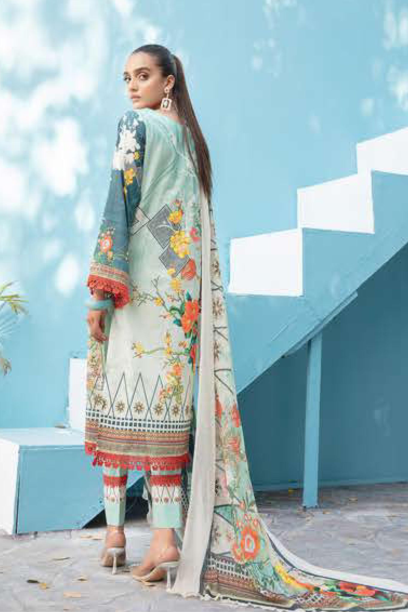 Maleeha by Shaista Unstitched 3 Piece Lawn Collection'2022-MS-237