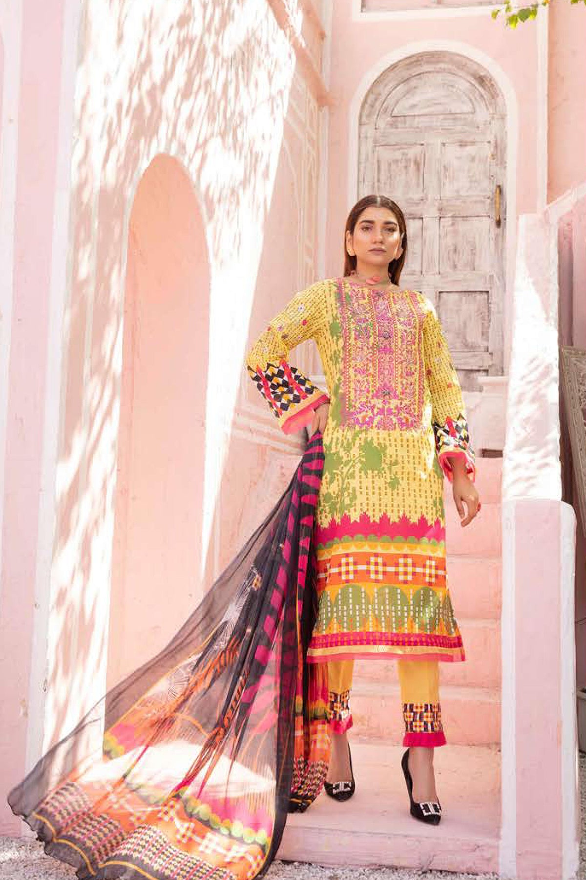 Maleeha by Shaista Unstitched 3 Piece Lawn Collection'2022-MS-240