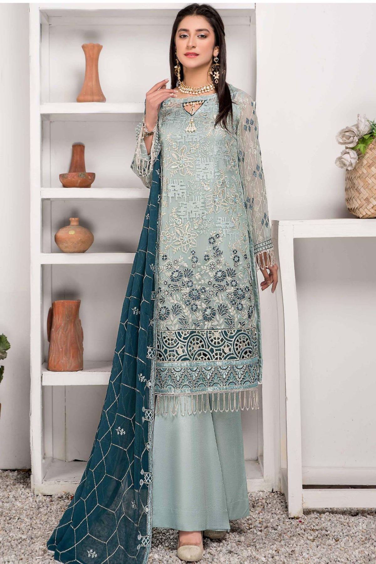 Maryams Unstitched 3 Piece Luxury Chiffon Vol-24 Collection'2022-ML-29