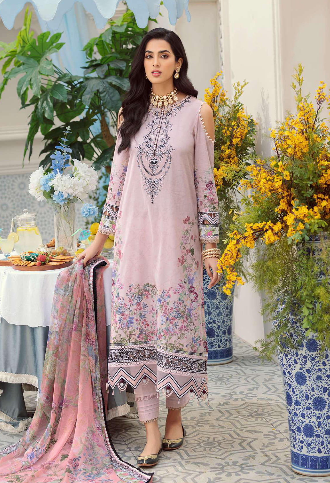Noor by Sadia Asad Unstitched 3 Piece Printed  Lawn Collection'2022-D-02-A
