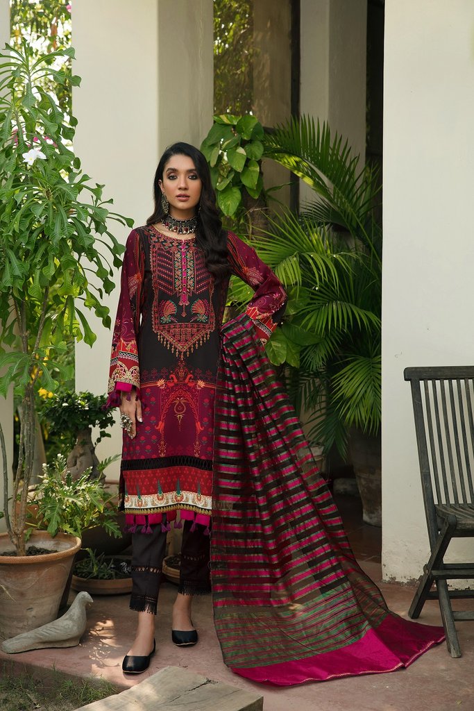 Nissa by Rajbari Unstitched 3 Piece Winter Collection’2021-NR-02-A