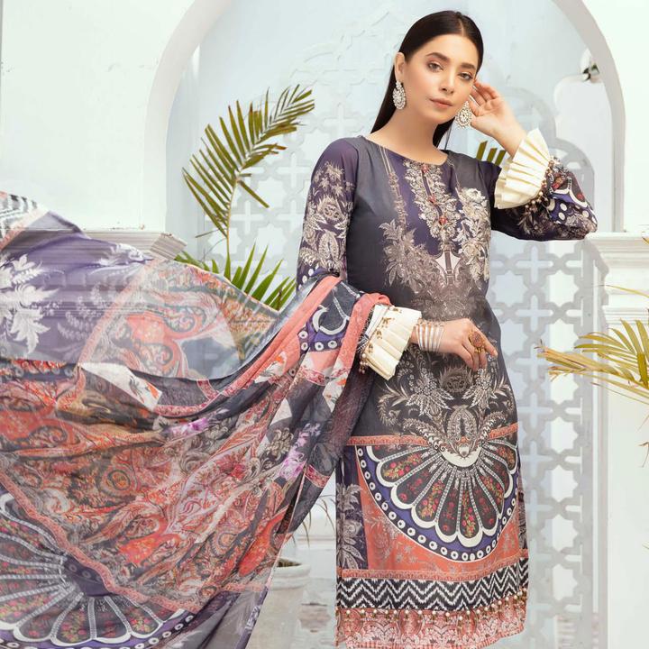 Tabeer by Riaz Arts Unstitched Swiss Lawn Collection'2021-TR-02
