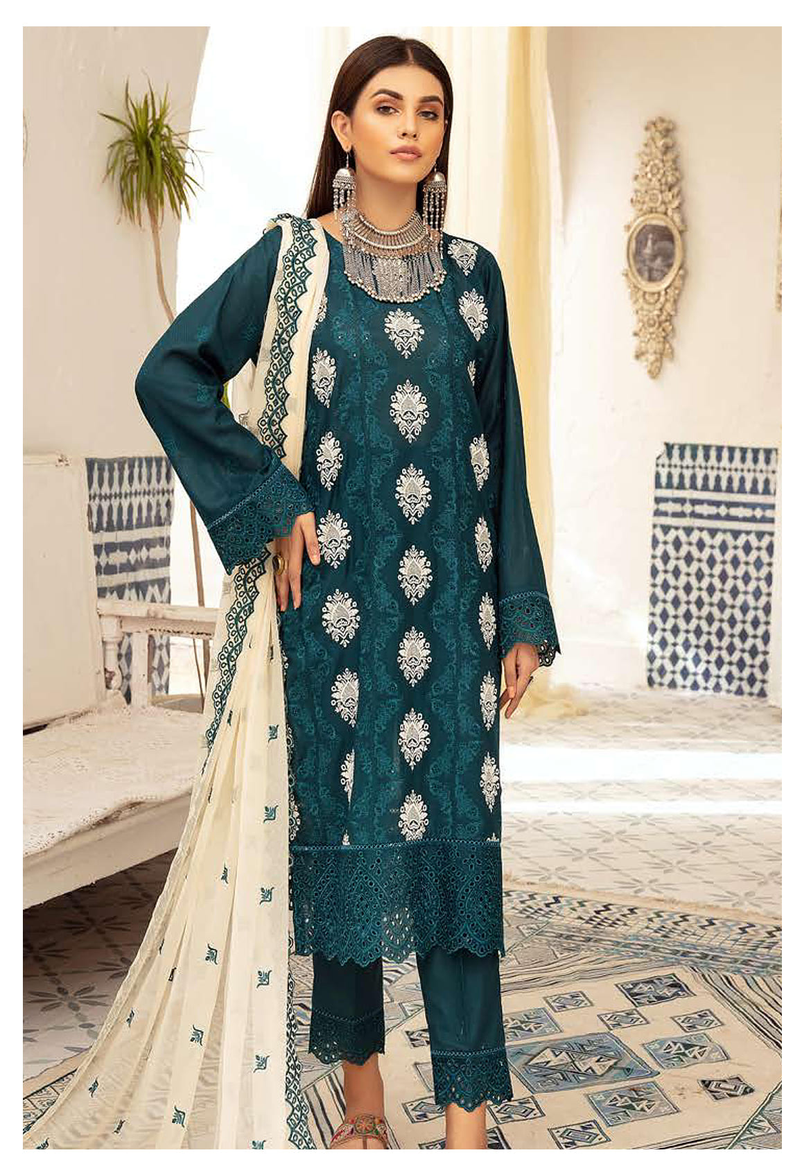 Blossom by Riaz Arts Unstitched 3 Piece Exclusive Lawn Collection'2022-BEL-03