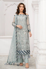 Maryam's Unstitched 3 Piece Luxury Formal Vol-25 Collection'2022-32-Majestic Ivory