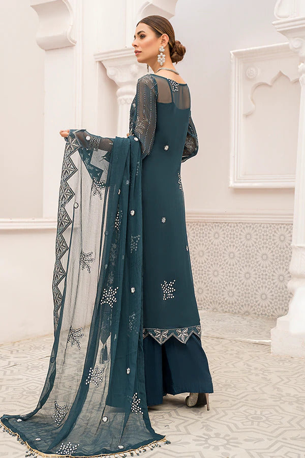 Maryam's Unstitched 3 Piece Luxury Formal Vol-25 Collection'2022-36-Twilight Bloom