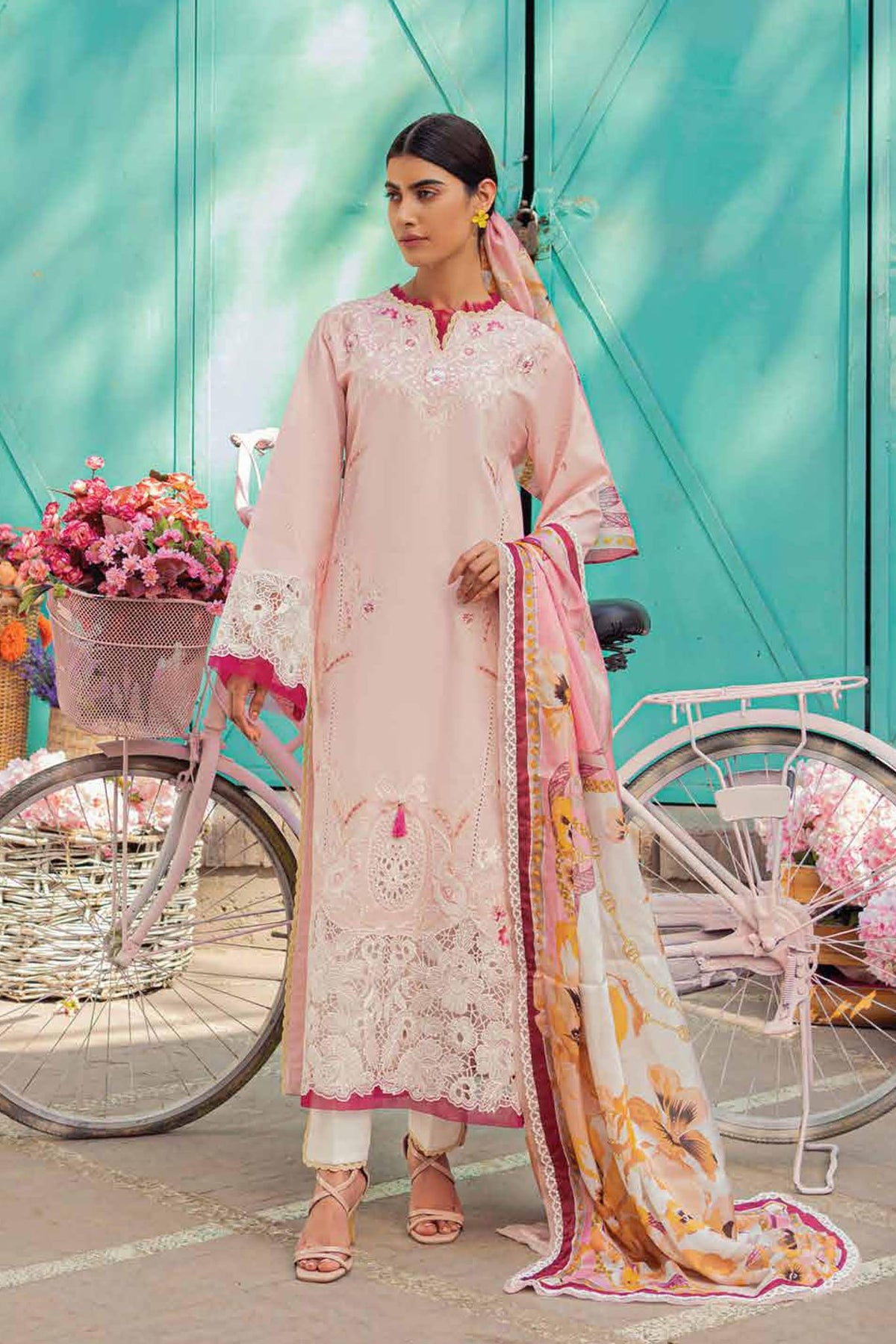 Tesoro Hemline by Mushq Unstitched 3 Piece Spring Summer Lawn Collection‘2023-HML-03-B