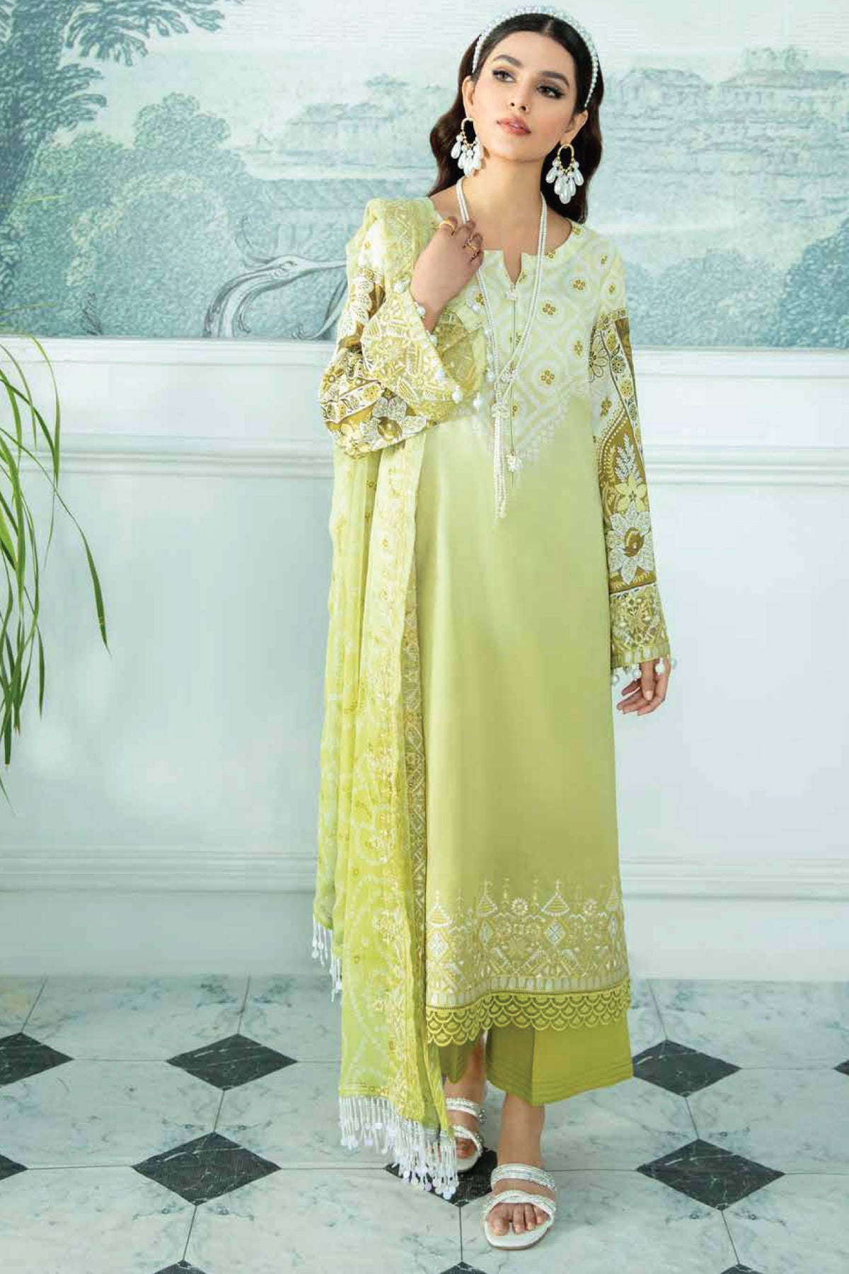 Gardenia by Nureh Unstitched 3 Piece Lawn Collection'2022-NS-41