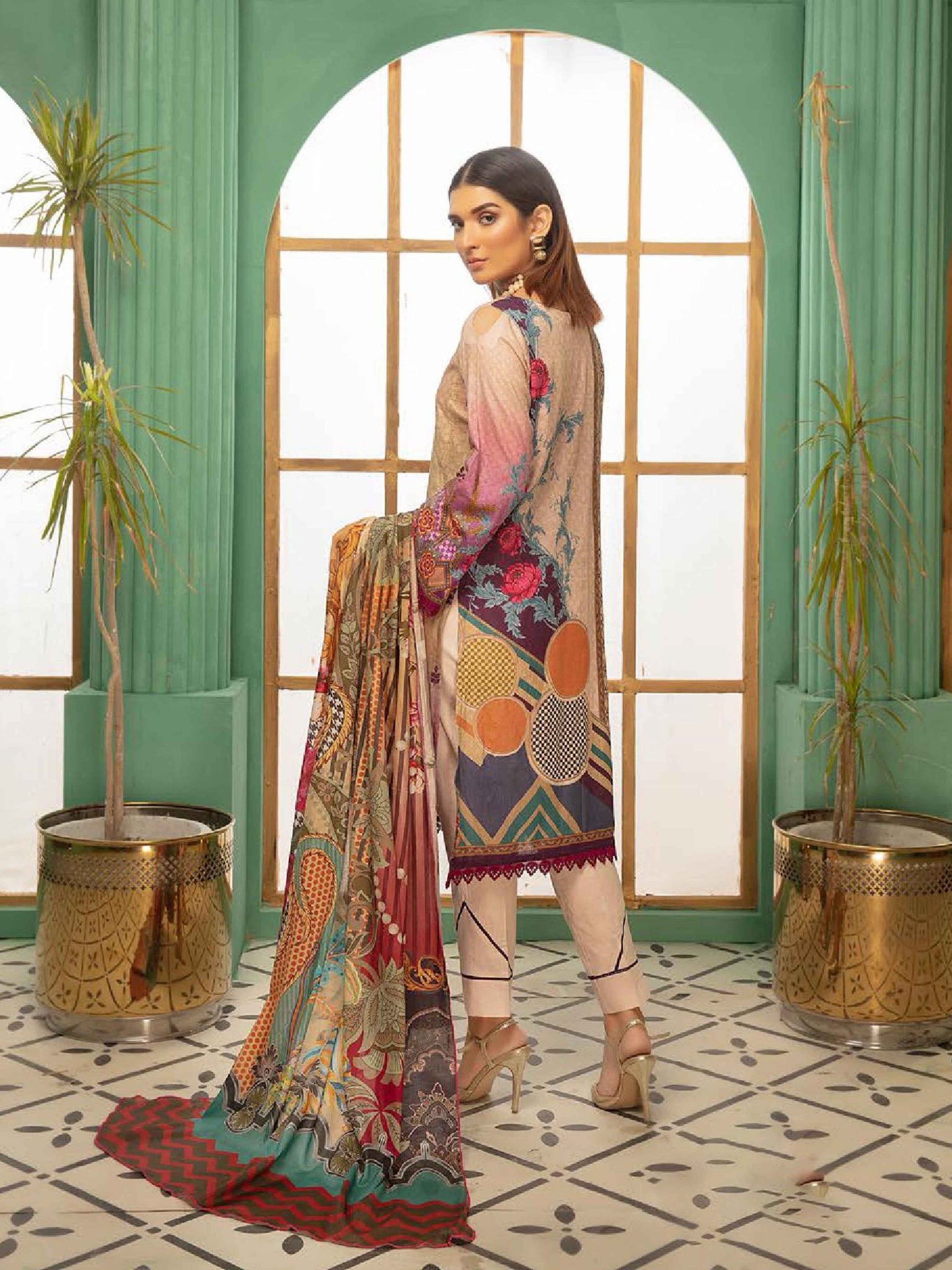 Umaima by Shaista Unstitched 3 Piece Lawn Collection'2021-UMS-423