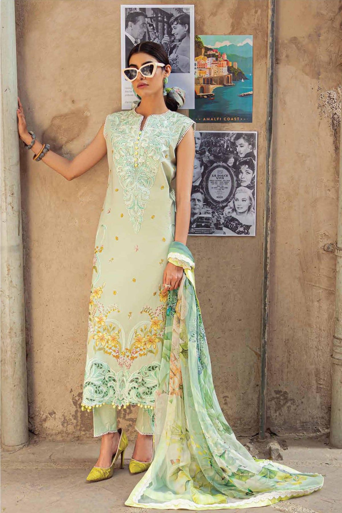 Tesoro Hemline by Mushq Unstitched 3 Piece Spring Summer Lawn Collection‘2023-HML-04-B