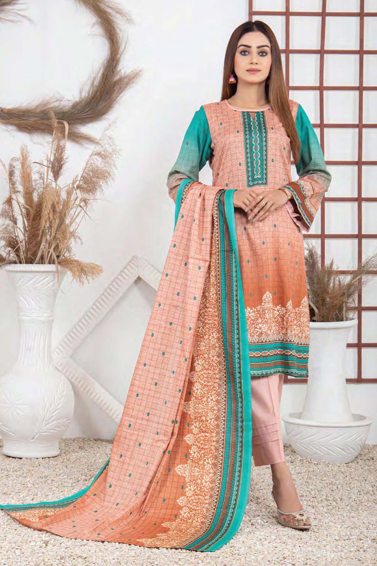 Five Star Unstitched 3 Piece  Printed Lawn Collection'2022-D-05