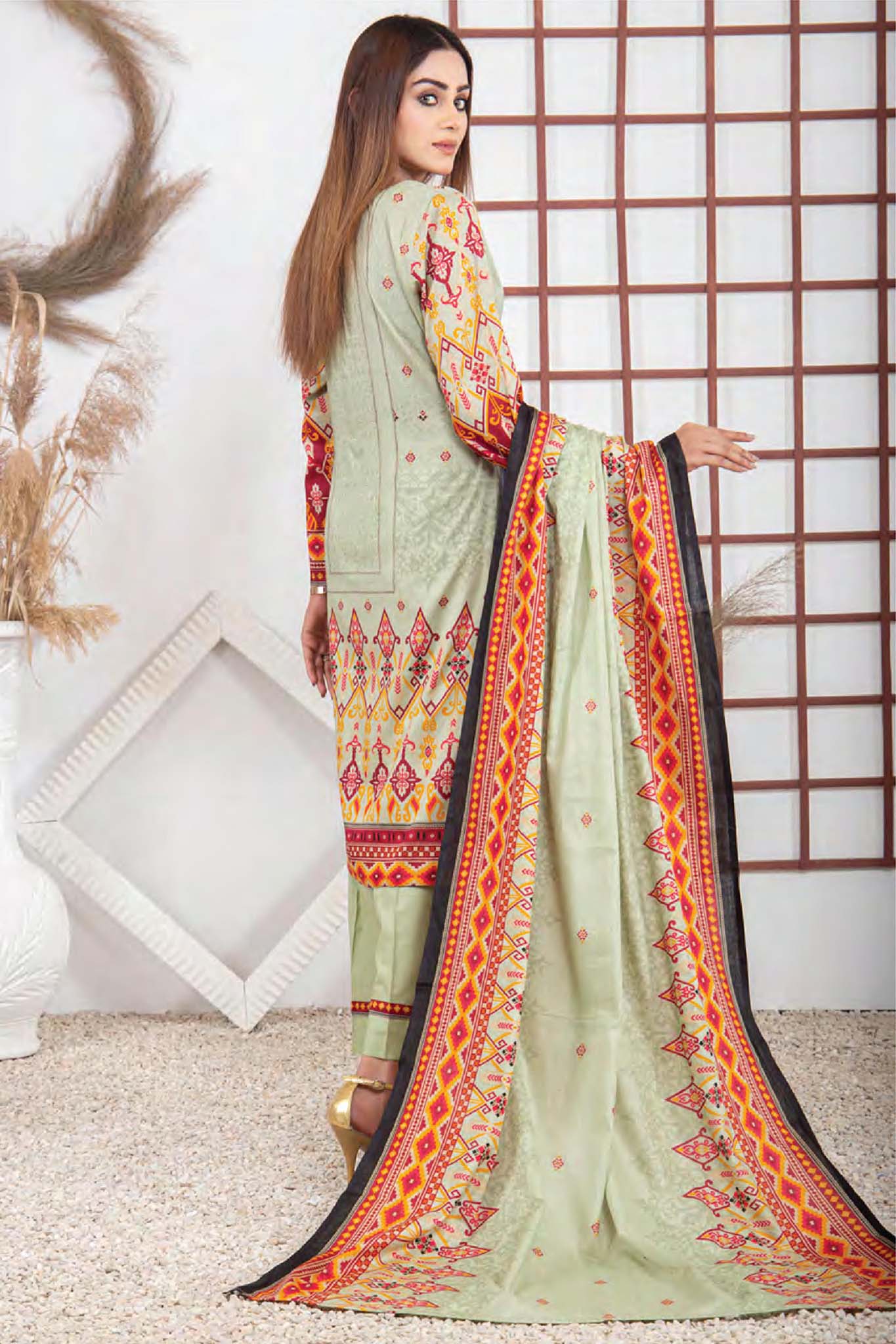 Five Star Unstitched 3 Piece  Printed Lawn Collection'2022-D-06