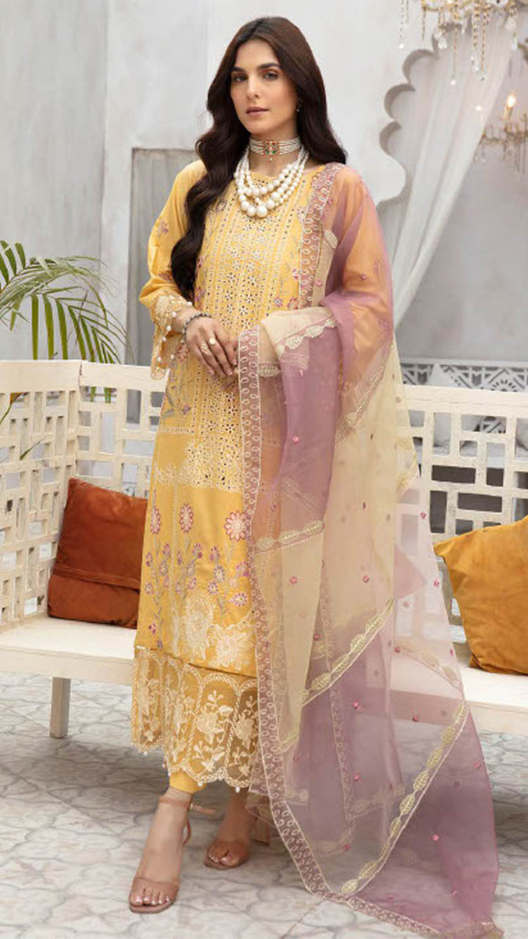 Shaista Unstitched 3 Piece Festive Lawn Collection'2022-D-65