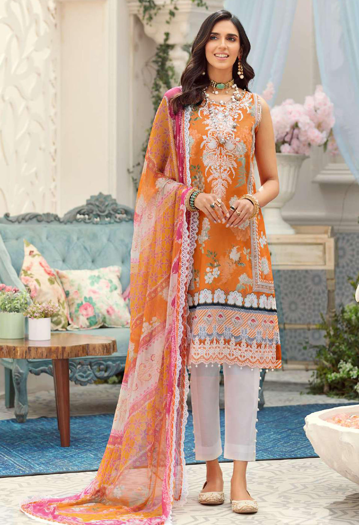 Noor by Sadia Asad Unstitched 3 Piece Printed  Lawn Collection'2022-D-06-B