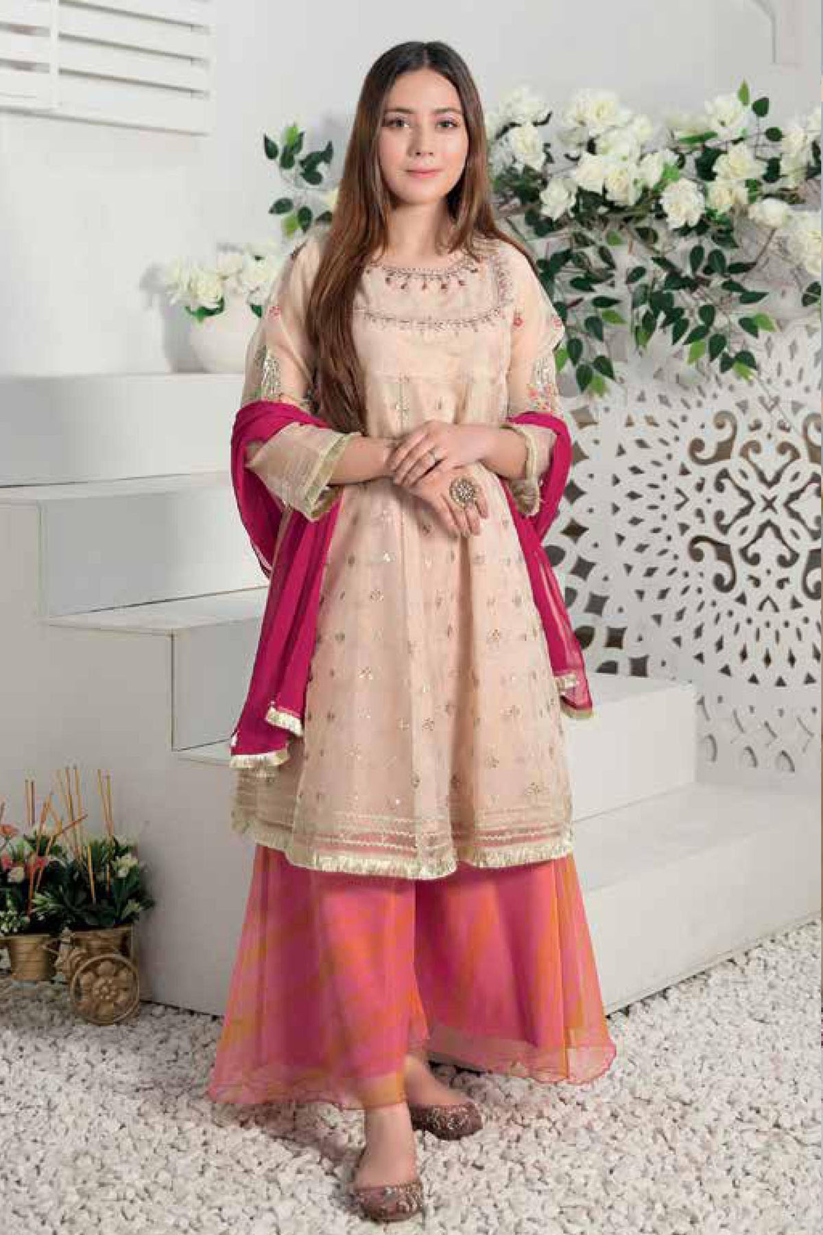 Titliyan by Tawakkal Stitched 3 Piece Embroidered Kid's Collection'2022-TK-7007