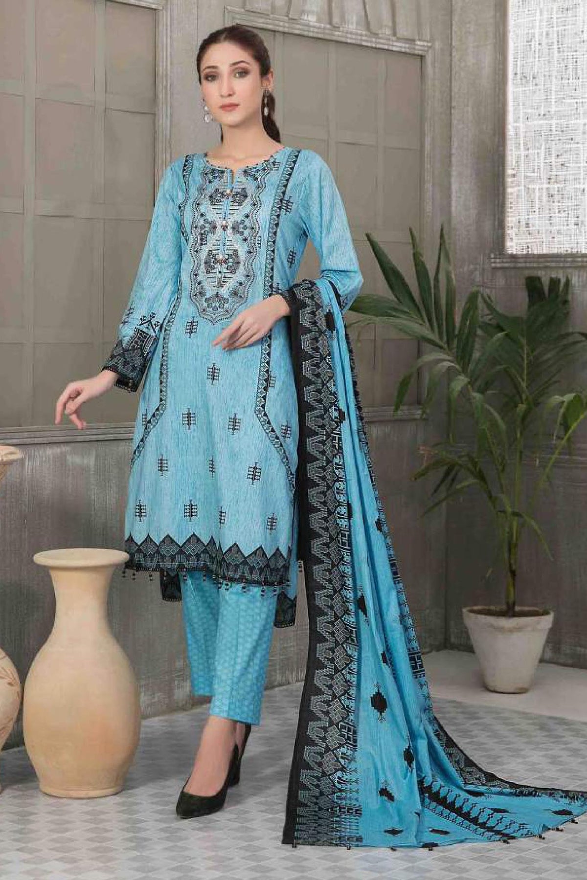 Aroosa by Tawakkal Unstitched 3 Piece Lawn Collection'2022-A-7016