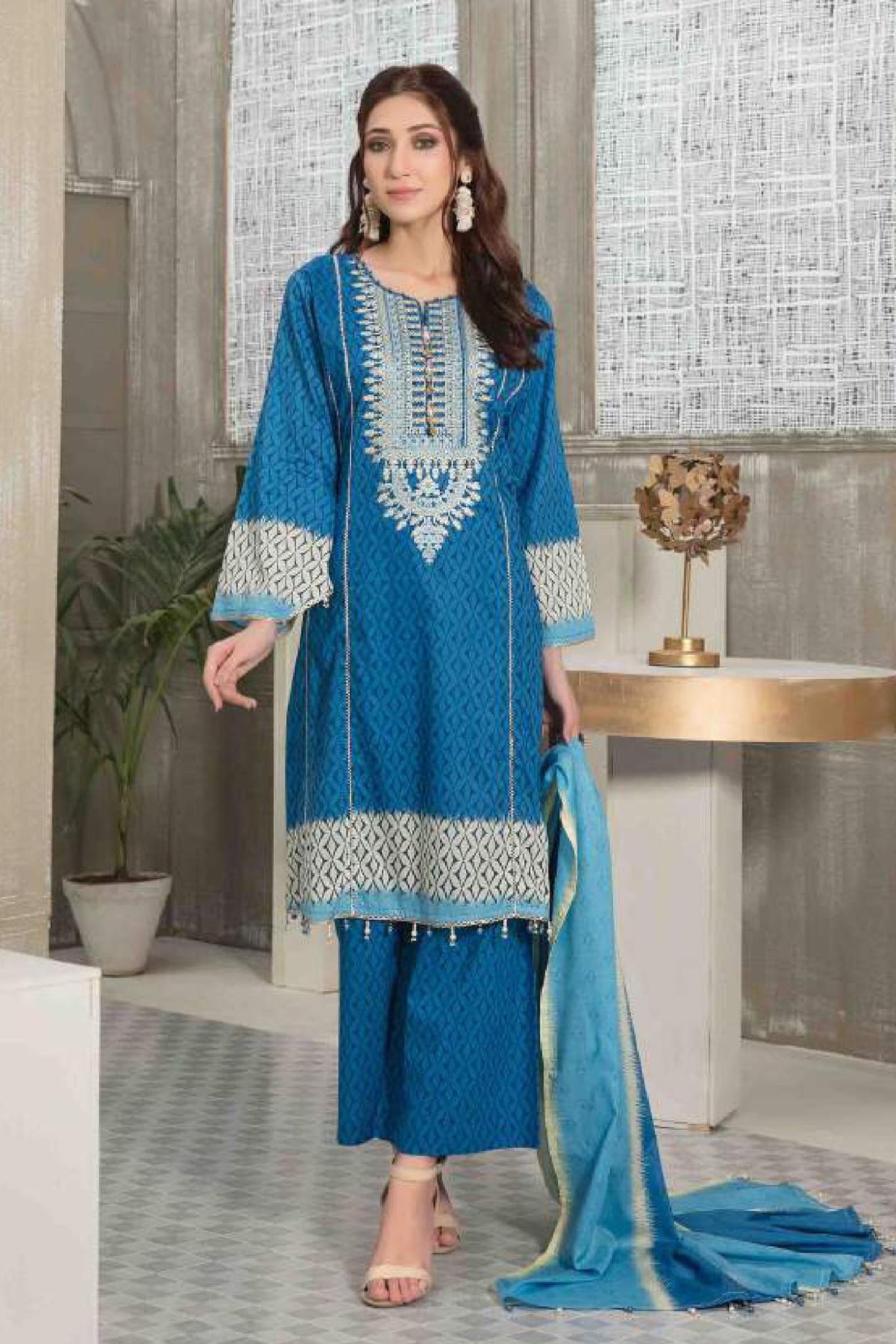 Aroosa by Tawakkal Unstitched 3 Piece Lawn Collection'2022-A-7020