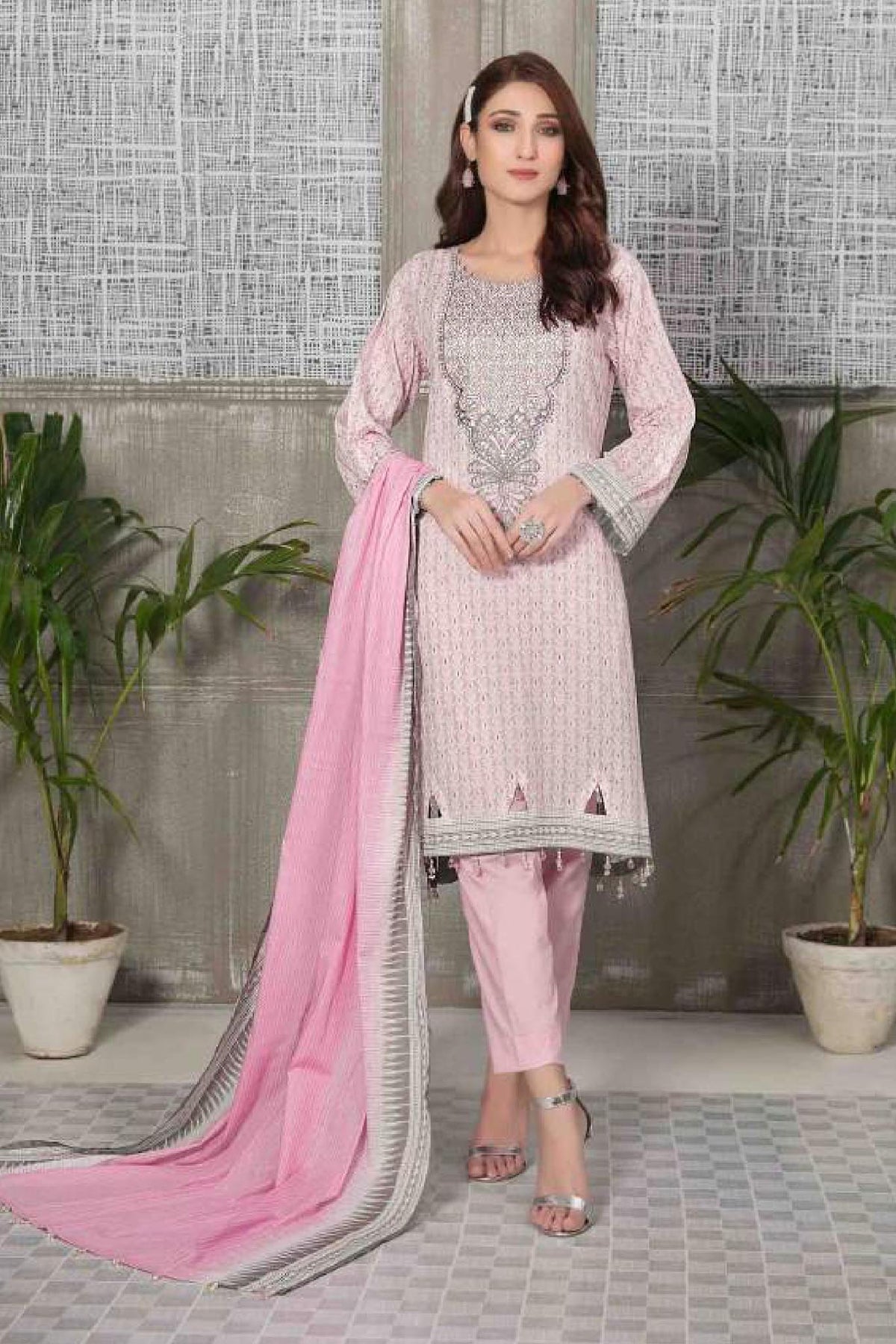 Aroosa by Tawakkal Unstitched 3 Piece Lawn Collection'2022-A-7023