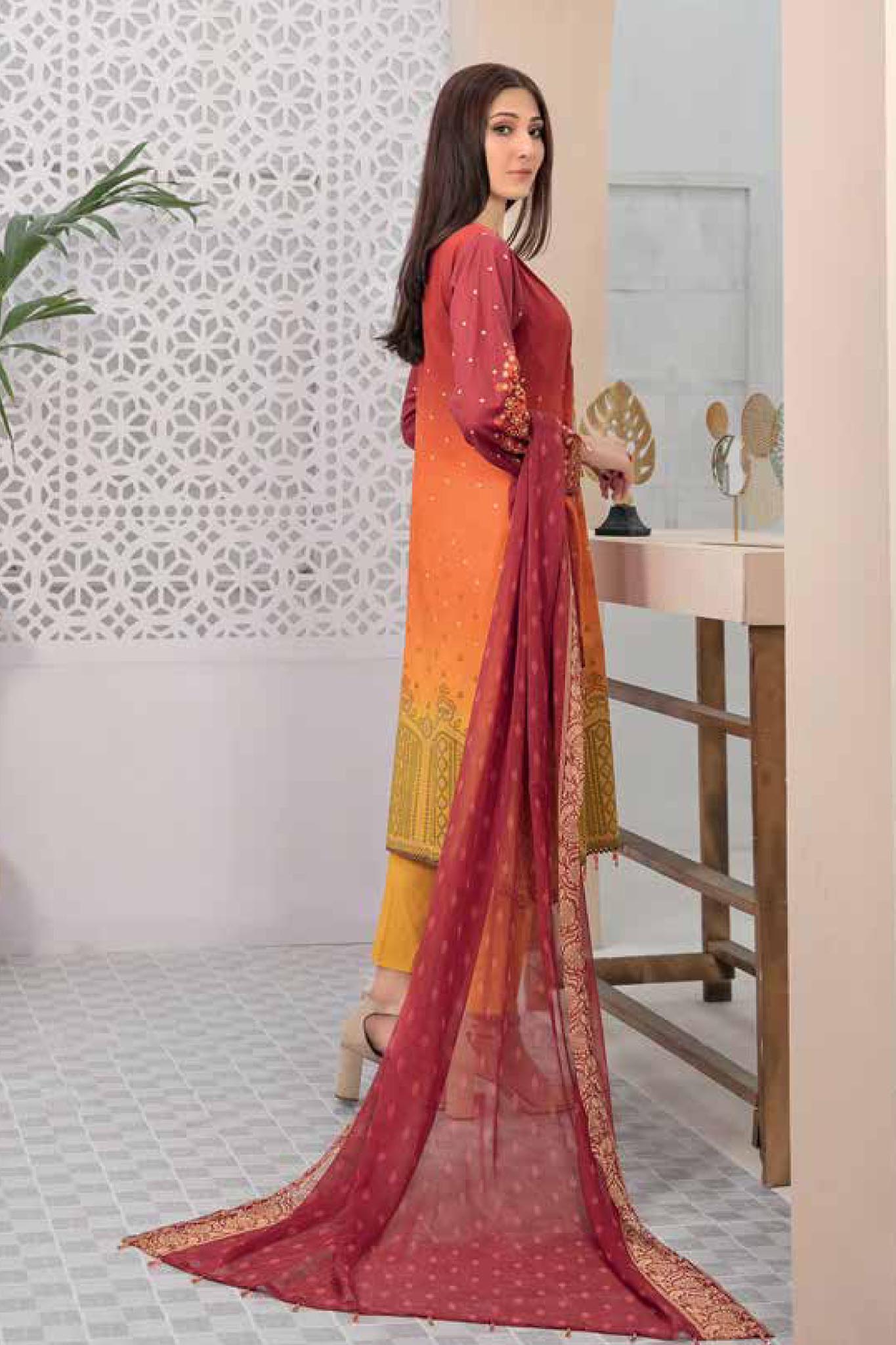 Anabella by Tawakkal Stitched 3 Piece Lawn Collection'2022-AN-7233