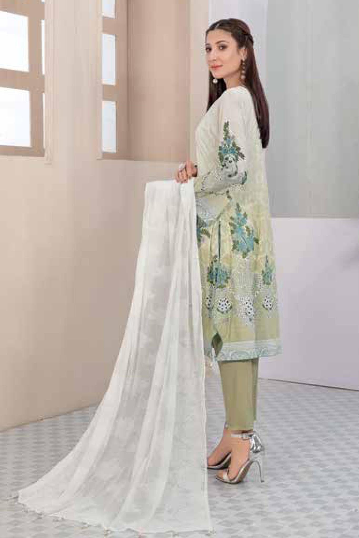 Anabella by Tawakkal Stitched 3 Piece Lawn Collection'2022-AN-7241