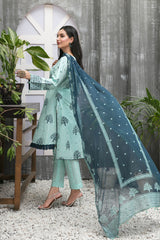 Saaliha by Tawakkal Unstitched 3 Piece Schiffli Table Print Lawn Collection'2022-S-7291