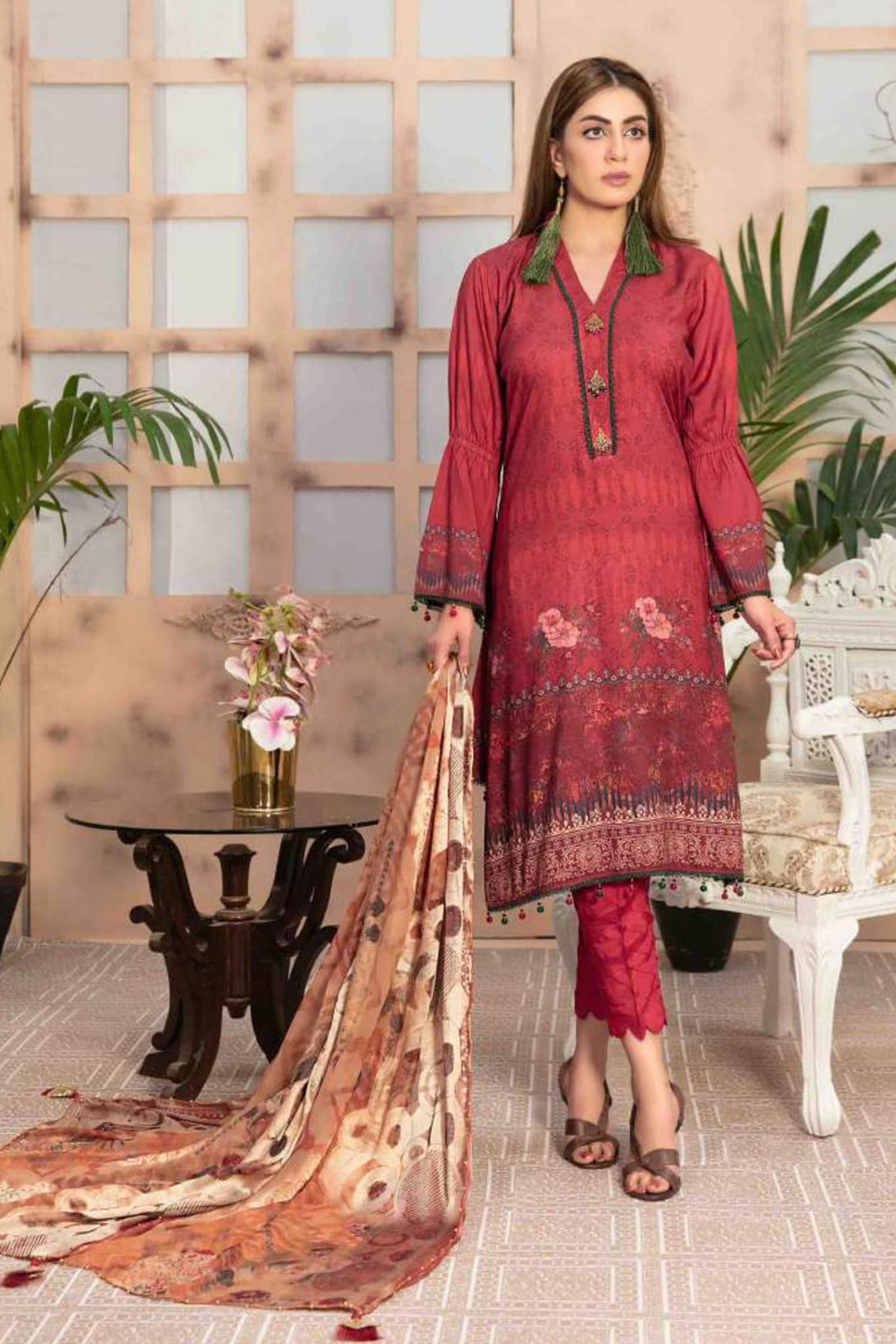 Mahiri by Tawakkal Unstitched 3 Piece Digital Printed Linen Collection'2022-M-7731