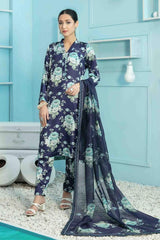 Tehreem by Tawakkal Unstitched 3 Piece Silk Digital Printed Collection'2022-T-7870