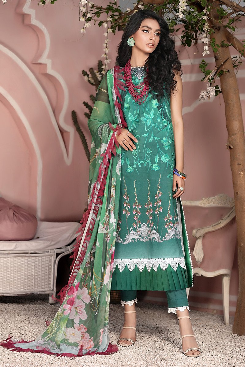 Roheenaz Unstitched 3 Piece Embroidered Lawn Collection'2021-R21-07-A