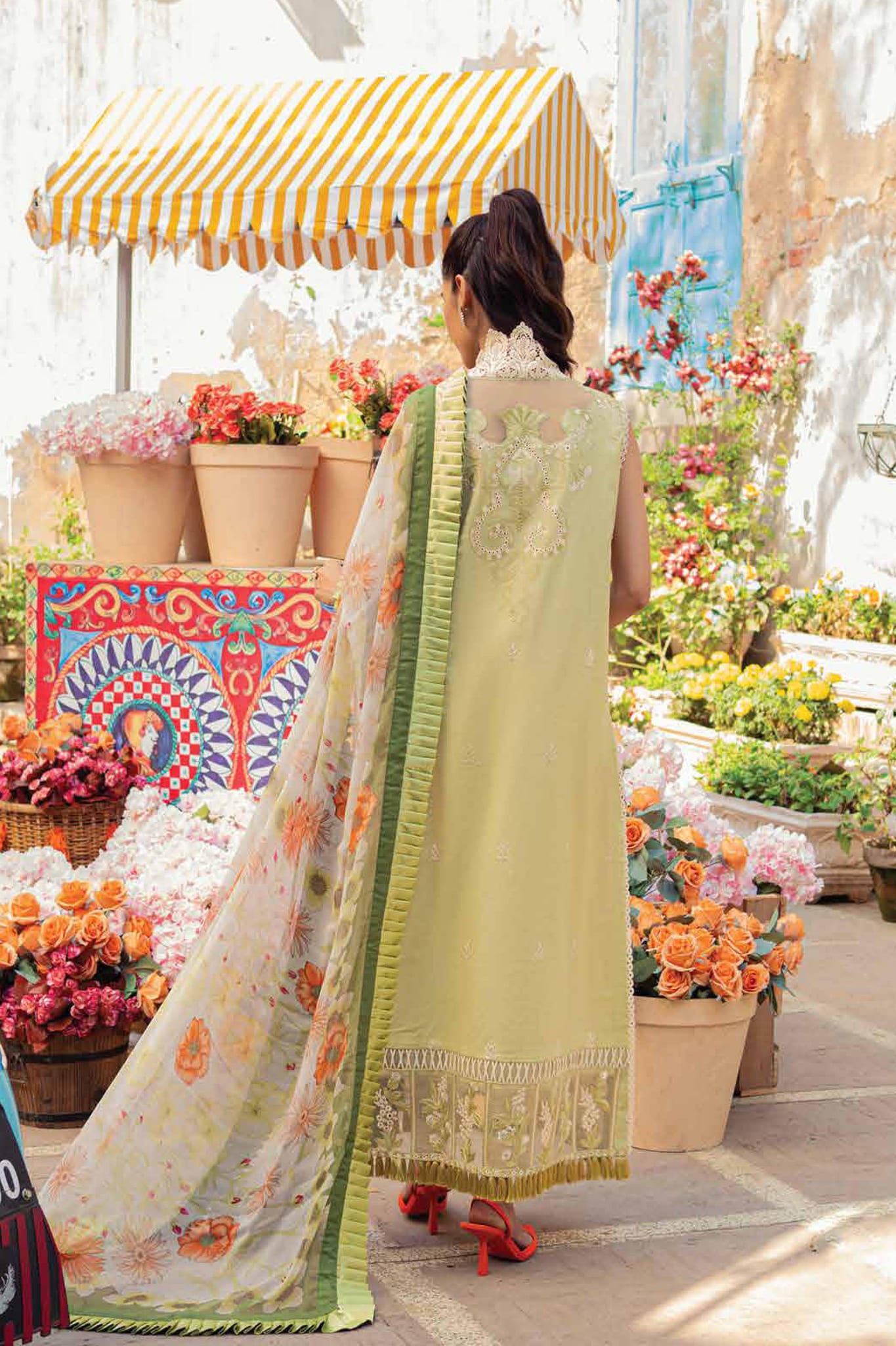 Tesoro Hemline by Mushq Unstitched 3 Piece Spring Summer Lawn Collection‘2023-HML-07-A