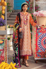 Tesoro Hemline by Mushq Unstitched 3 Piece Spring Summer Lawn Collection‘2023-HML-08-A