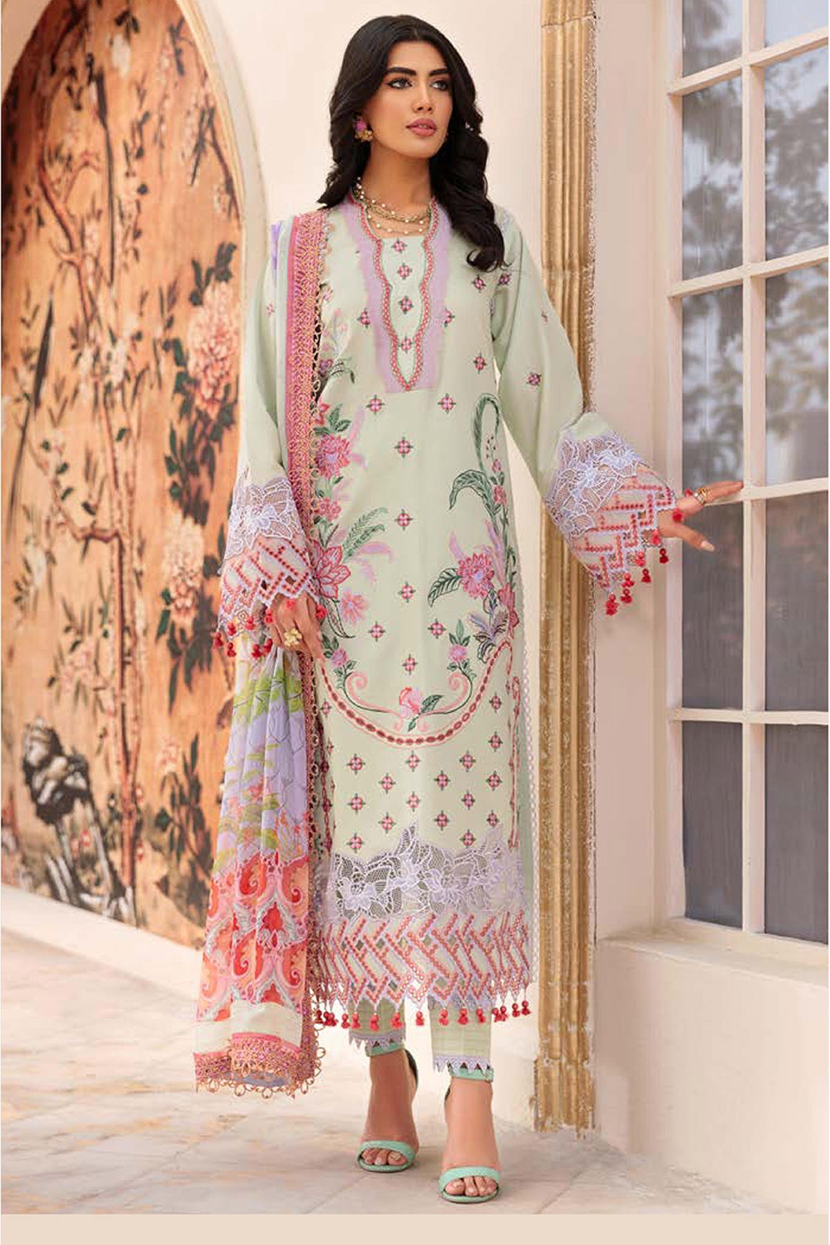 Roheenaz Unstitched 3 Piece Spring Summer Lawn Vol-02 Collection'2022-RNZ-08-A