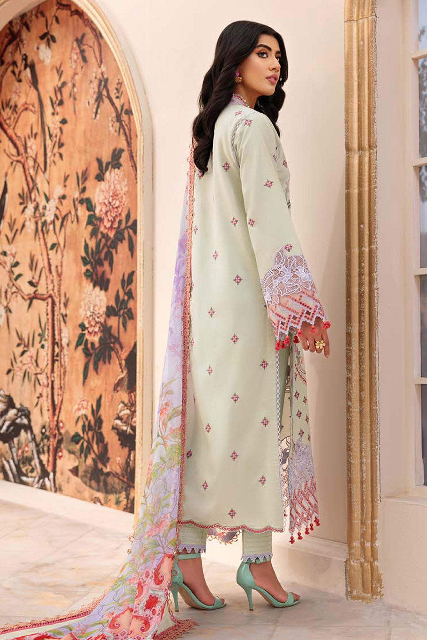 Roheenaz Unstitched 3 Piece Spring Summer Lawn Vol-02 Collection'2022-RNZ-08-A