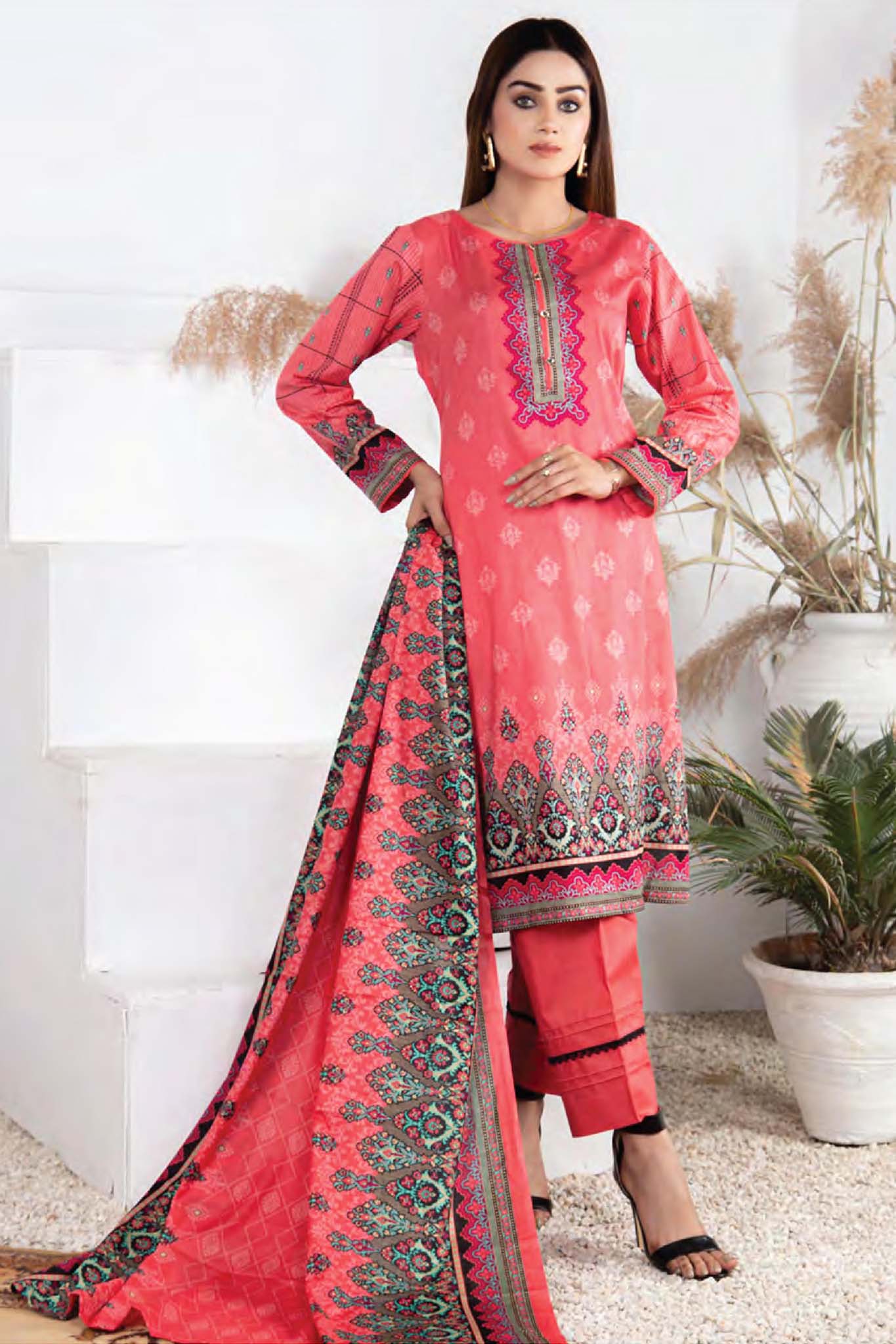 Five Star Unstitched 3 Piece  Printed Lawn Collection'2022-D-09