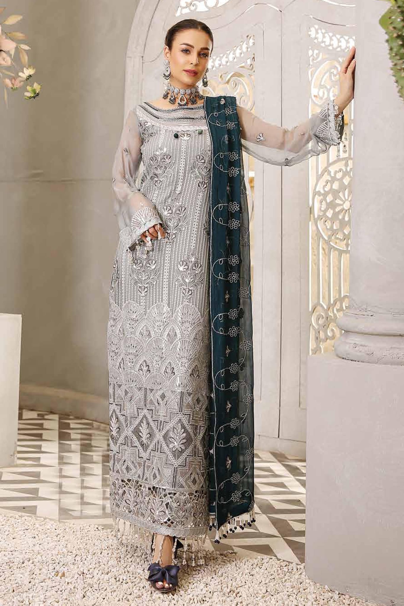 Andaaz by Maryam's Unstitched 3 Piece Luxury Chiffon Vol-01 Collection'2022-A-03