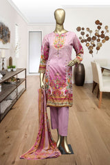 Shomi 3 piece Stitched Digital Printed Lawn Collection’2021-A-04-Pink