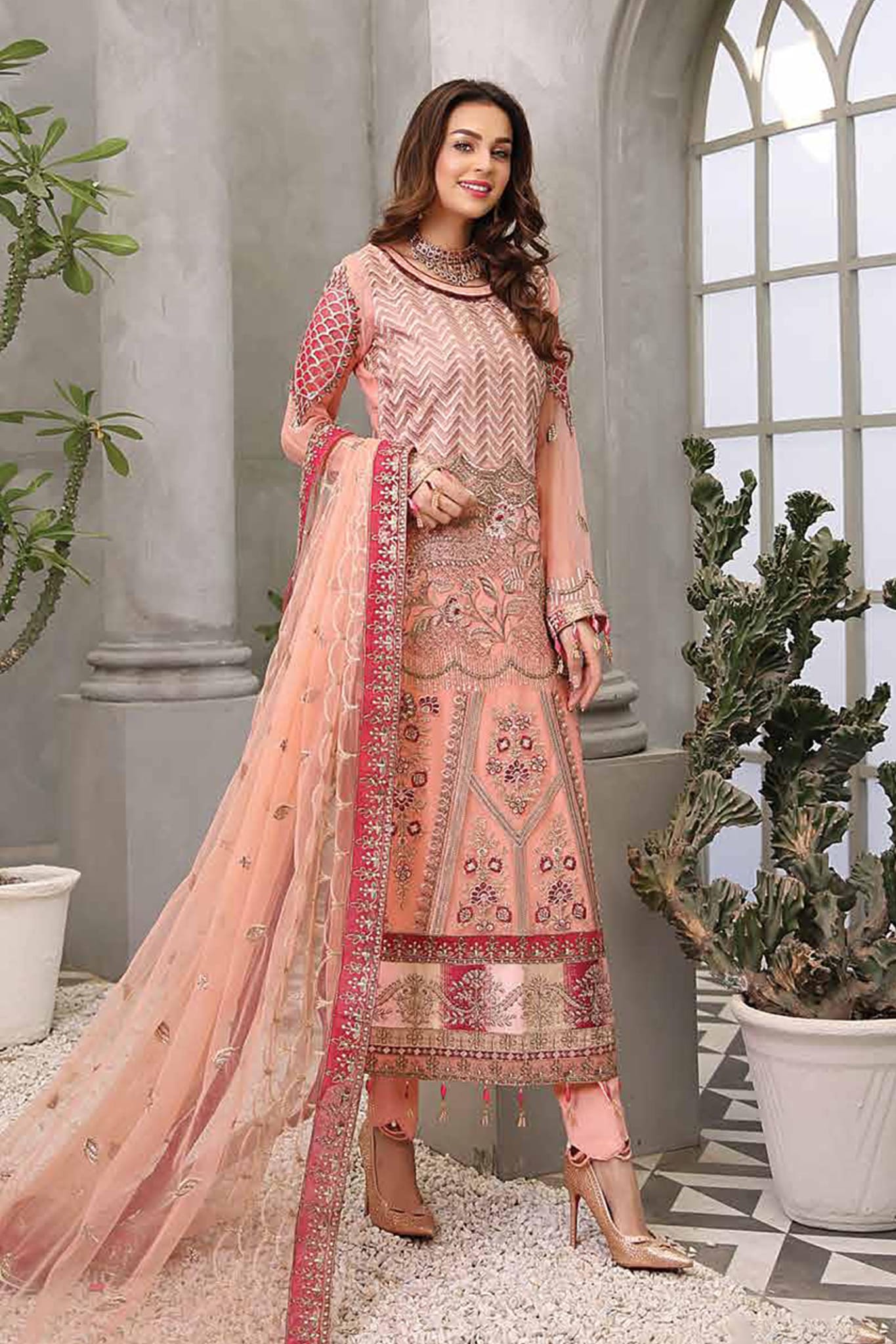 Andaaz by Maryam's Unstitched 3 Piece Luxury Chiffon Vol-01 Collection'2022-A-04