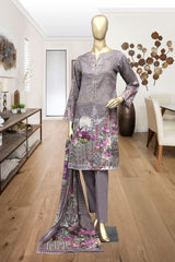 Shomi 3 piece Stitched Digital Printed Lawn Collection’2021-A-07-Purple