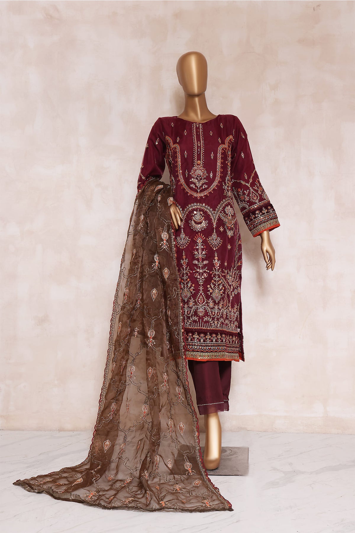 Sada Bahar Stitched 2 Piece Festive Formal Collection'2023-AQ-11-Falsa