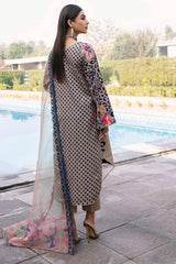 Charizma Unstitched 3 Piece Embroidered Lawn Collection'2023-AG-01