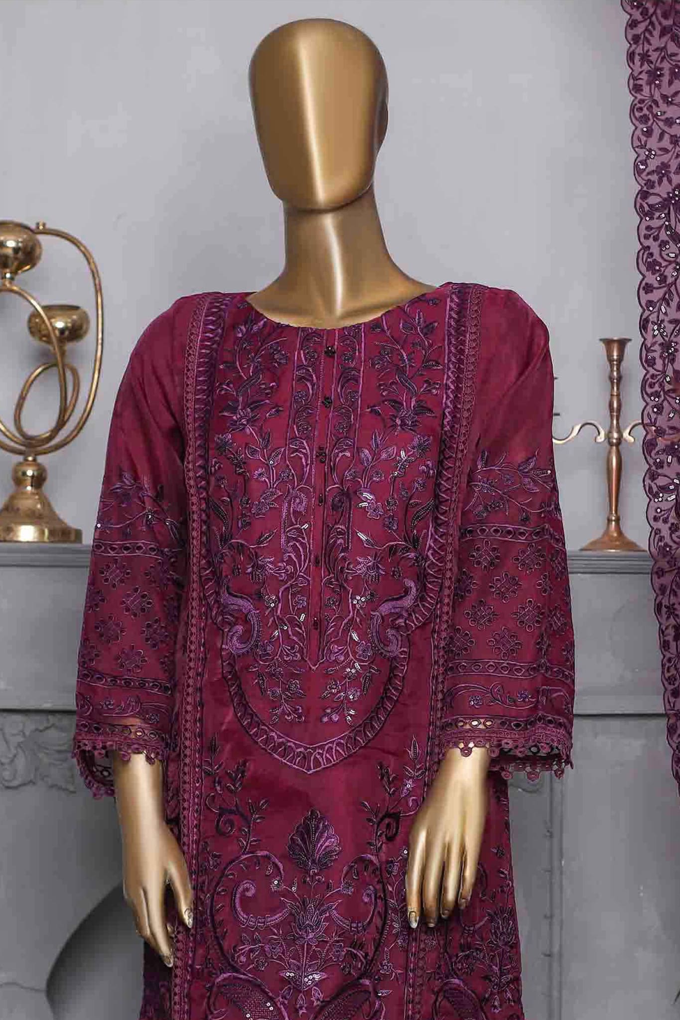 Sada Bahar Stitched 2 Piece Festive Formal Vol-05 Collection'2022-AG-14-Purple