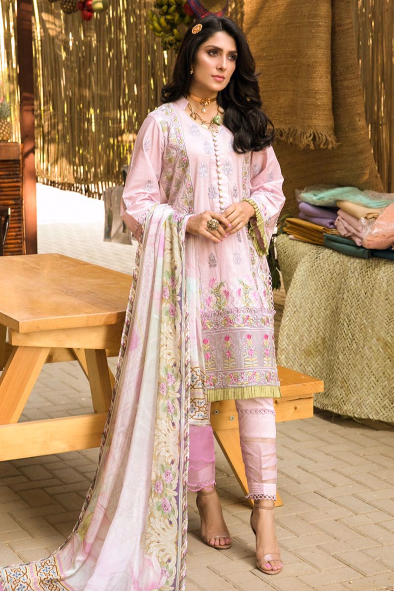 Zoha by Ansab Jahangir Unstitched Luxury Lawn Collection'2021-AJL-05-Masika