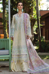 Zoha by Ansab Jahangir Unstitched 3 Piece Luxury Lawn Collection'2023-AJLL-23-03