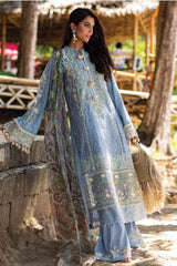 Zoha by Ansab Jahangir Unstitched 3 Piece Luxury Lawn Collection'2023-AJLL-23-10