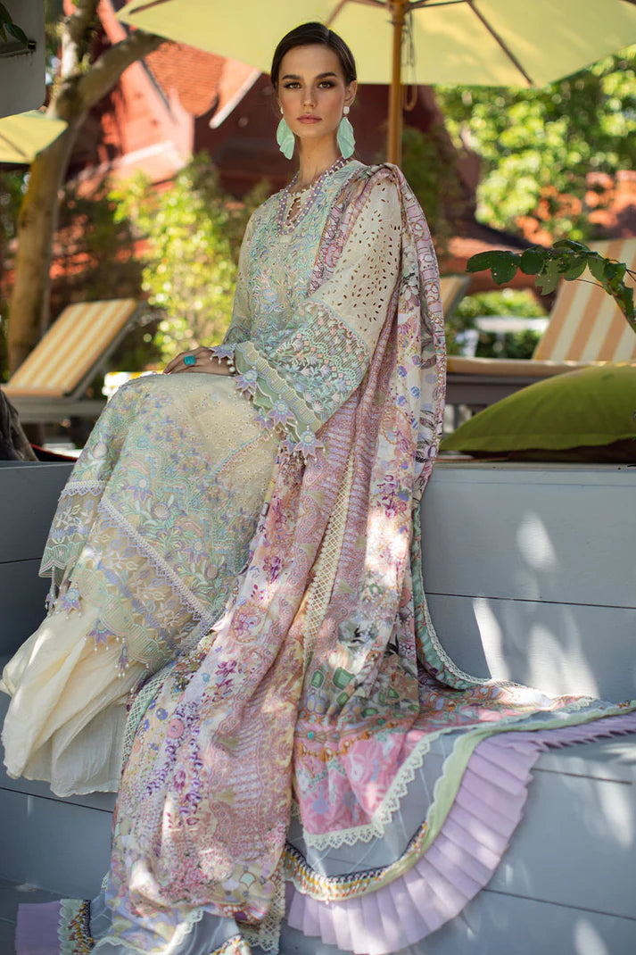 Zoha by Ansab Jahangir Unstitched 3 Piece Luxury Lawn Collection'2023-AJLL-23-03