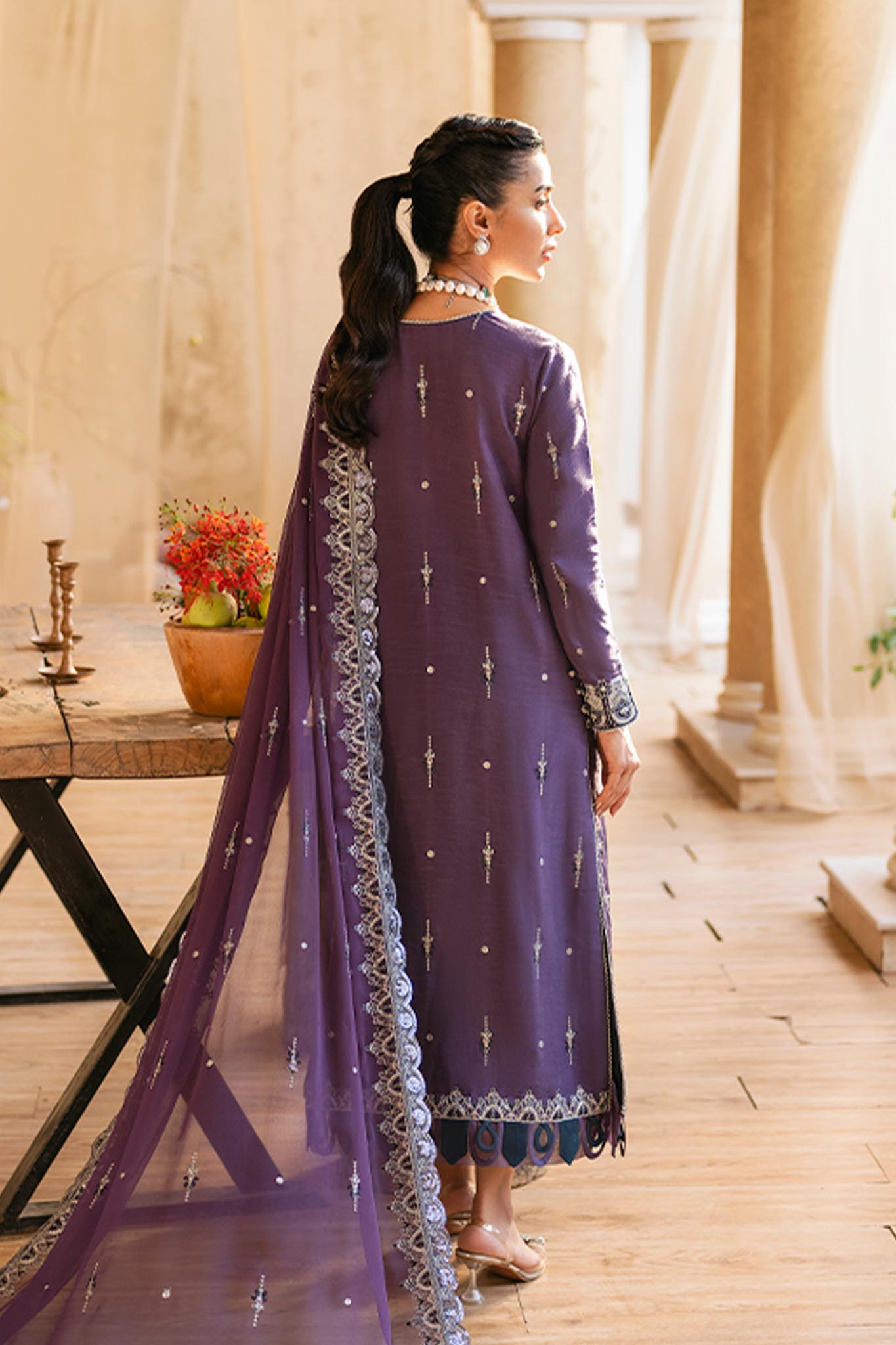 Mehr o Maah by Asim Jofa Unstitched 3 Piece Festive Collection'2023 AJM-10