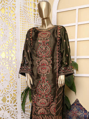 Bin Saeed Embroidered Tunic Silk Stitched Kurti Vol-20 Collection’2021-AMS-5017-Mehndi