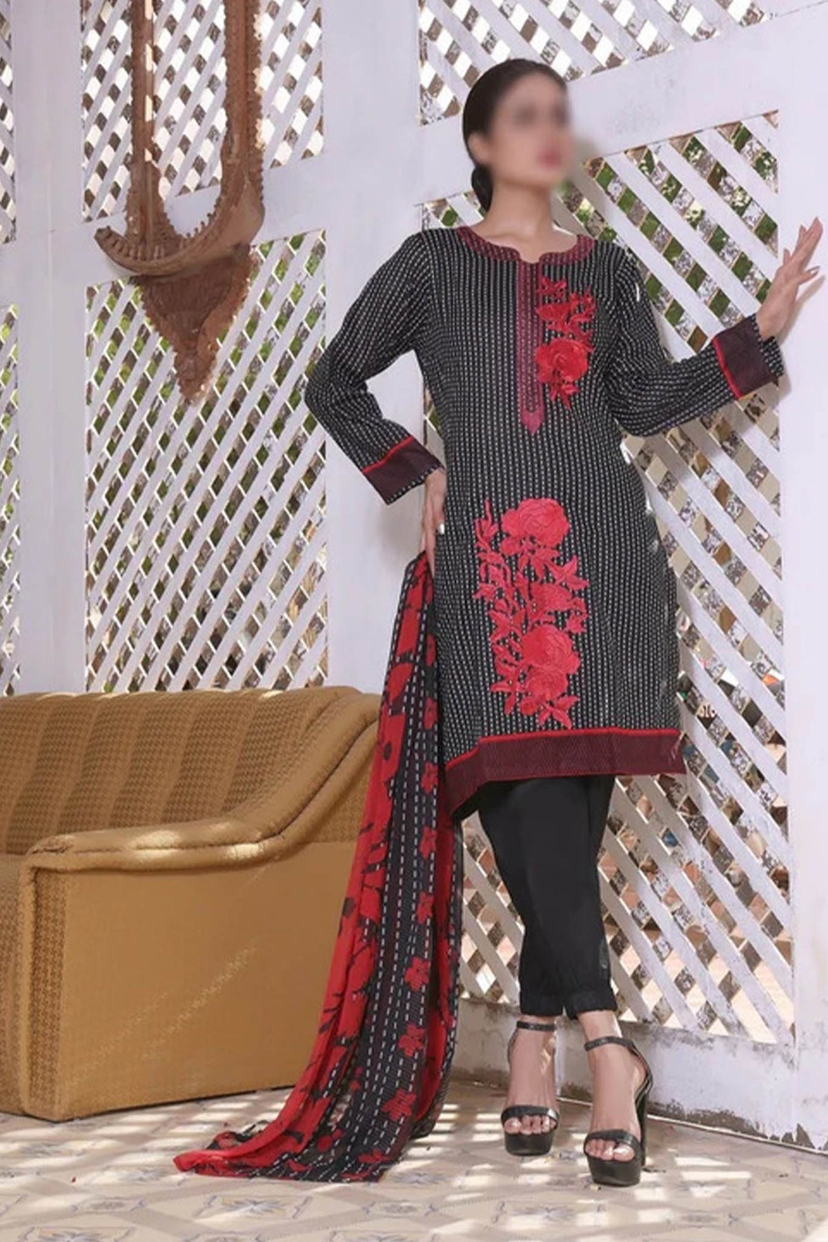 Asian Women by Amna khadija Unstitched 3 Piece Emb Vol-02 Collection'2022-AW-19